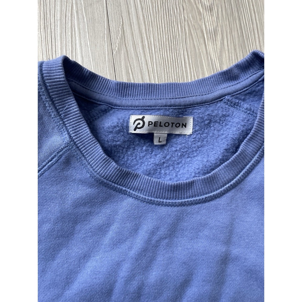Peloton Men's Blue Pullover Crewneck Sweatshirt Size Large Loungewear Athleisure - Picture 3 of 6